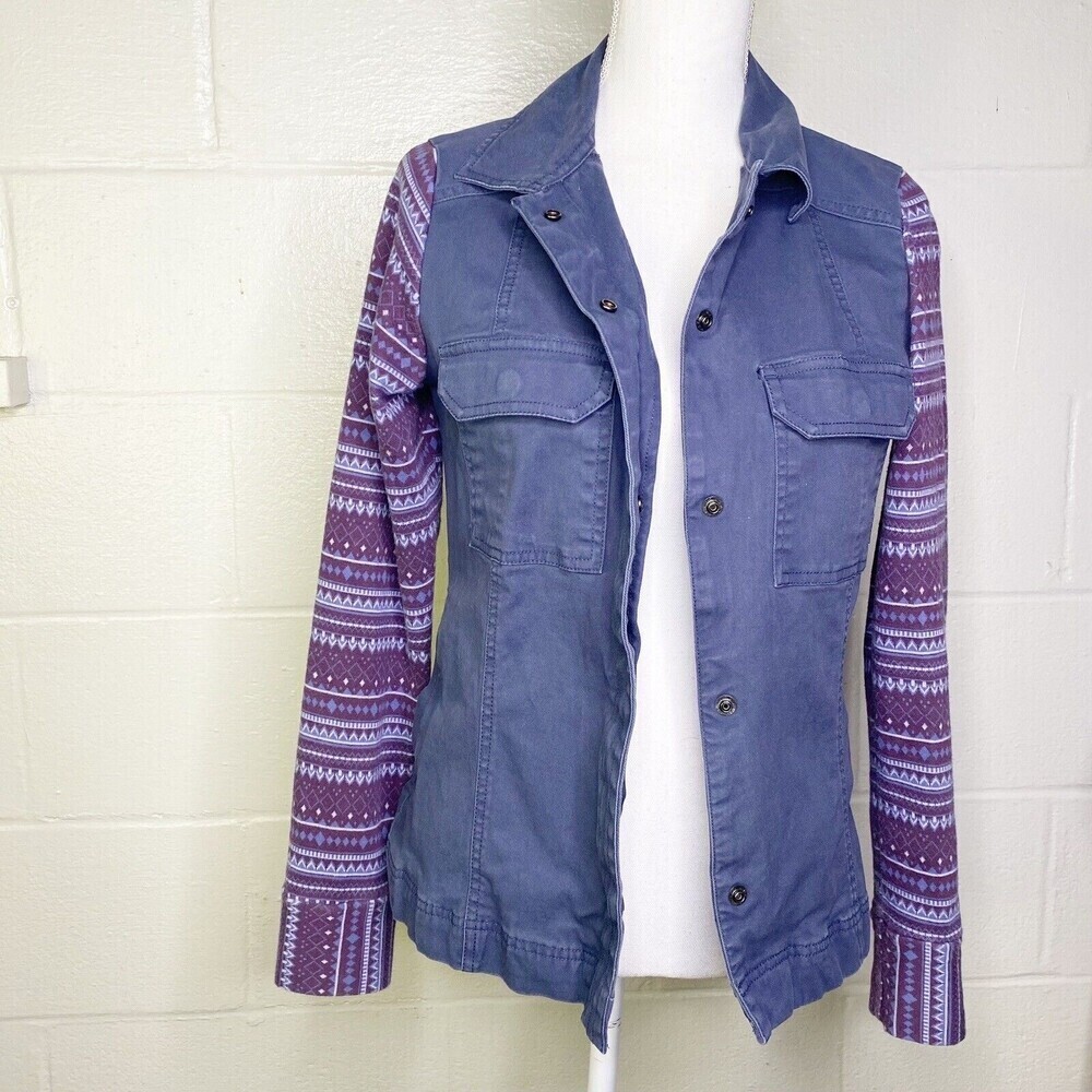 Columbia Jacket Womens Small Gray Burgundy Utility Lightweight Knit Sleeves